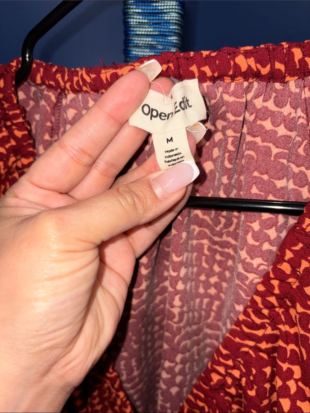 Open Edit - Orange Open-Side Cutout Dress – Size Medium - Picture 3 of 17